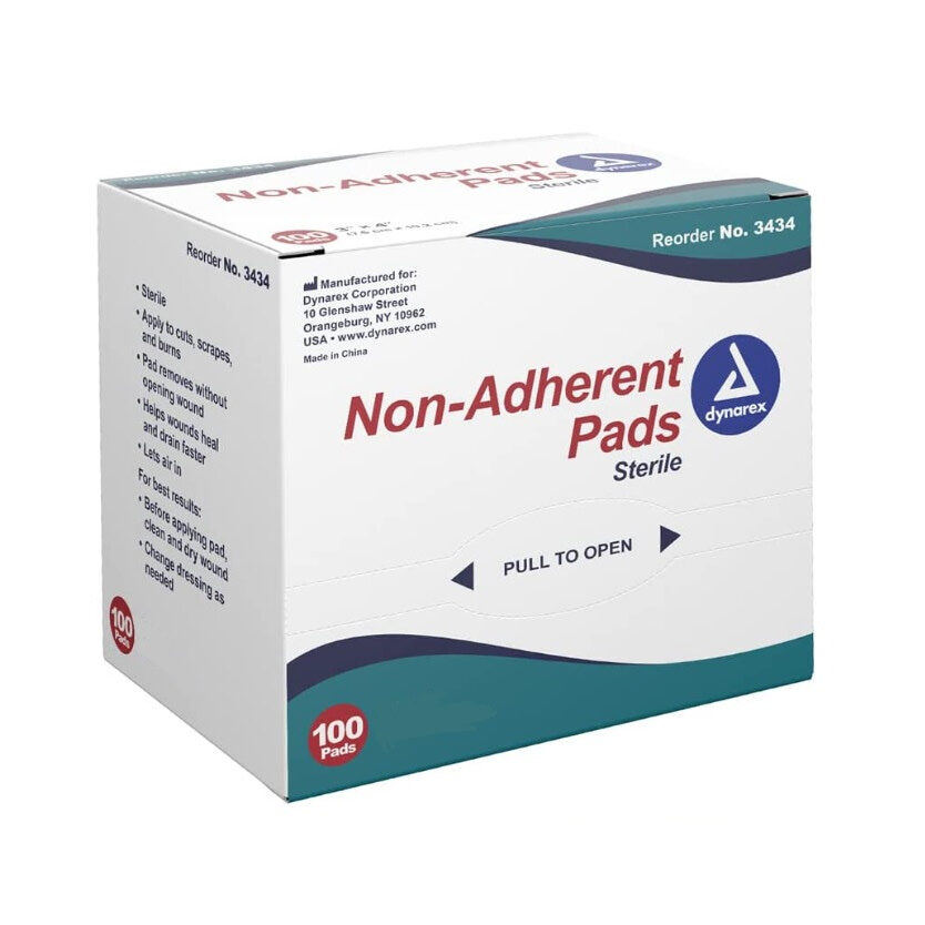 Non Adherent Sterile Pads 2" x 3" Box of 100